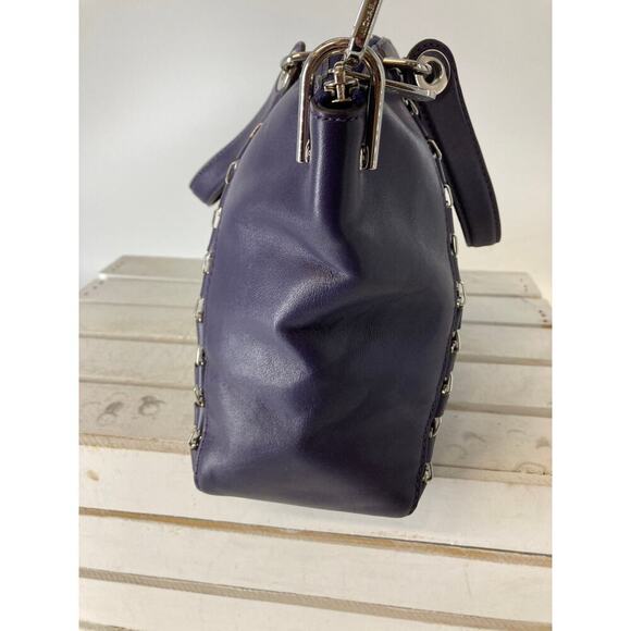 MICHAEL KORS, SMOOTH LEATHER DARK PURPLE WOMENS LARGE CROSSBODY BAG - Picture 3 of 15